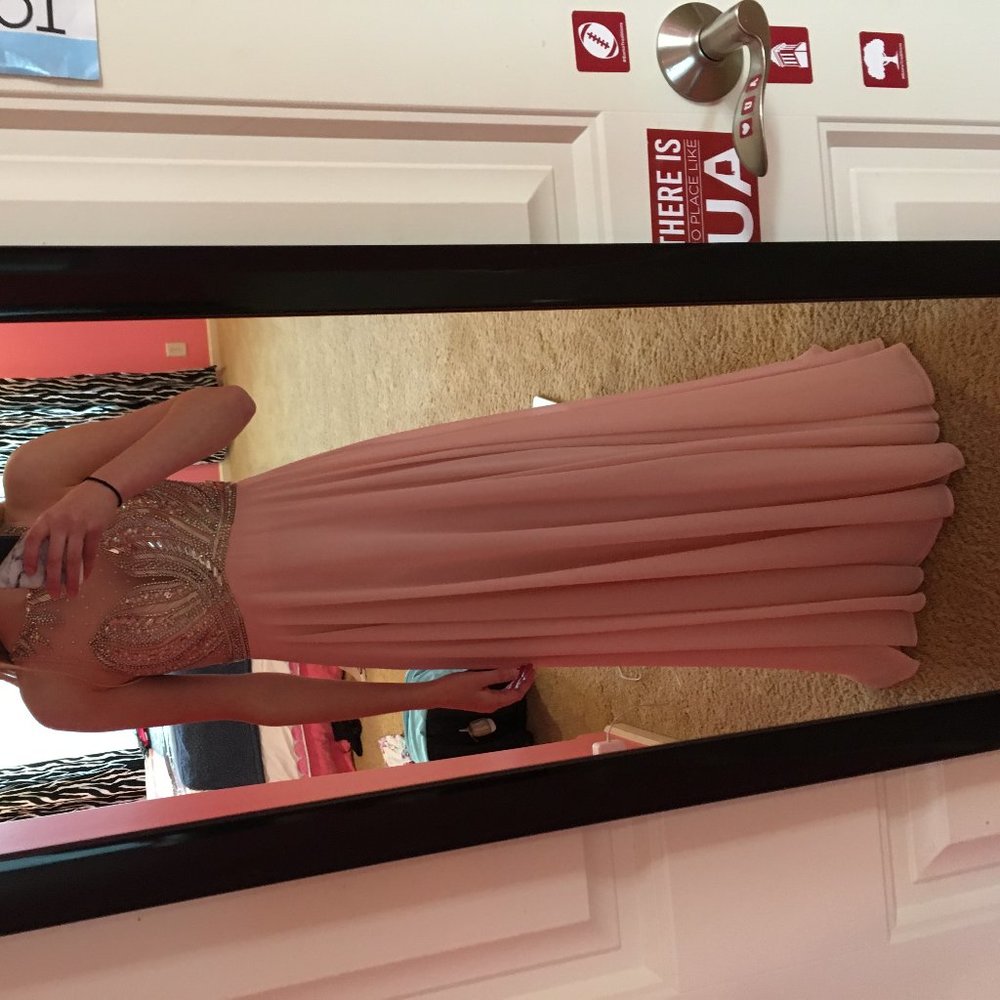 Sparkly Pink Prom Dress